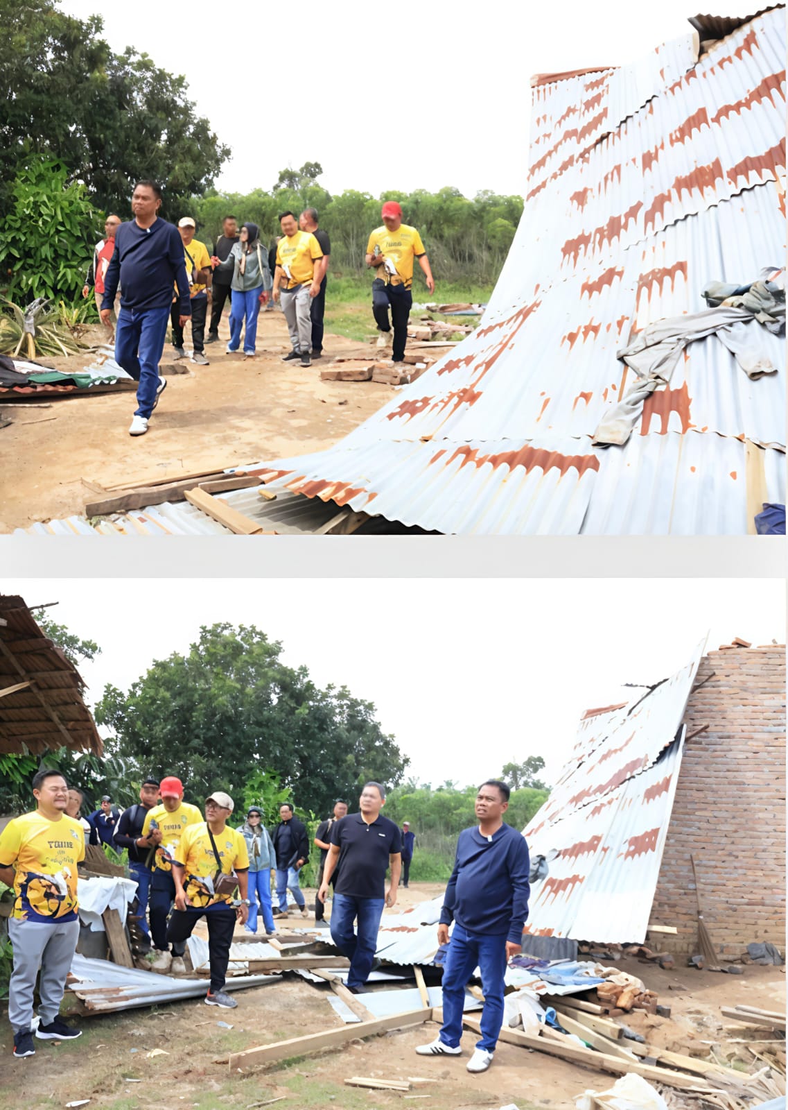 Bupati Serdangbedagei Dharma Wijaya Tinjau Lokasi Terjangan Puting Beliung - IMG 20250715 WA0003 3