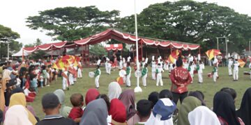 Wakil Bupati Serdangbedagai H. Adlin Tambunan Buka Festival Marching Band di Perbaungan