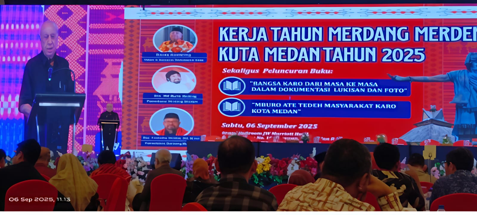 Meriah Dan Semarak Kerja Tahun Merdang Merdem Kuta Medan 2025, Dihadiri Bupati Tanah Karo Sekaligus Peluncuran Buku Bangsa Karo dari Masa Ke Masa - IMG 20250907 WA0013