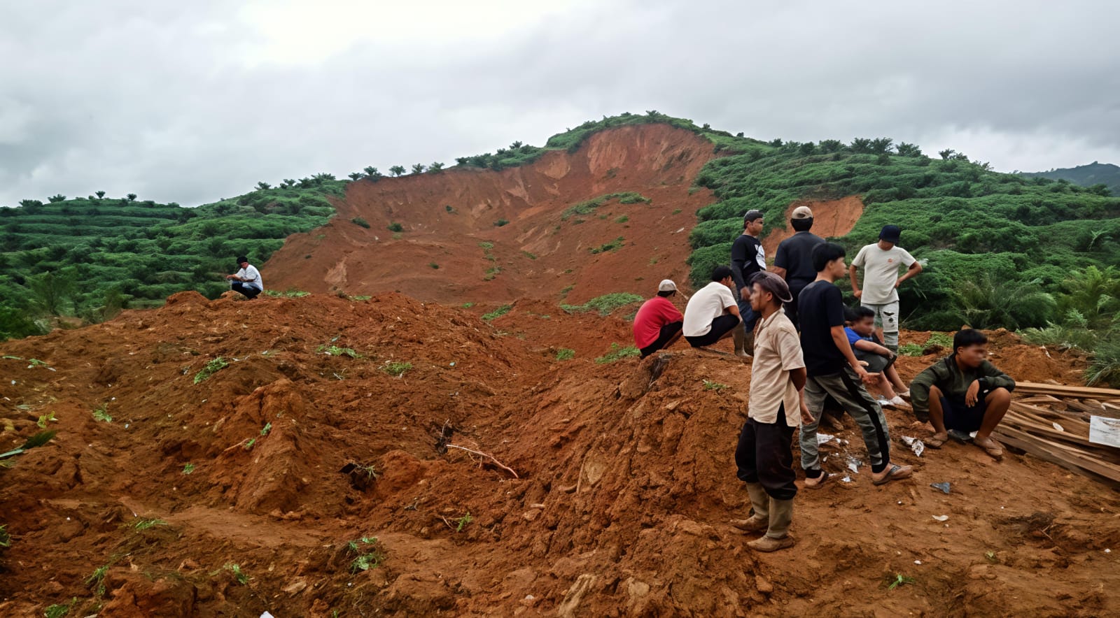 Tragedi Tanah Longsor Di Angkola Sangkunur Tapsel, 12 Orang Masih Tertimbun Lahan HGU PTPN IV Palmco Regional I Kebun Hapesong - IMG 20251129 WA0020