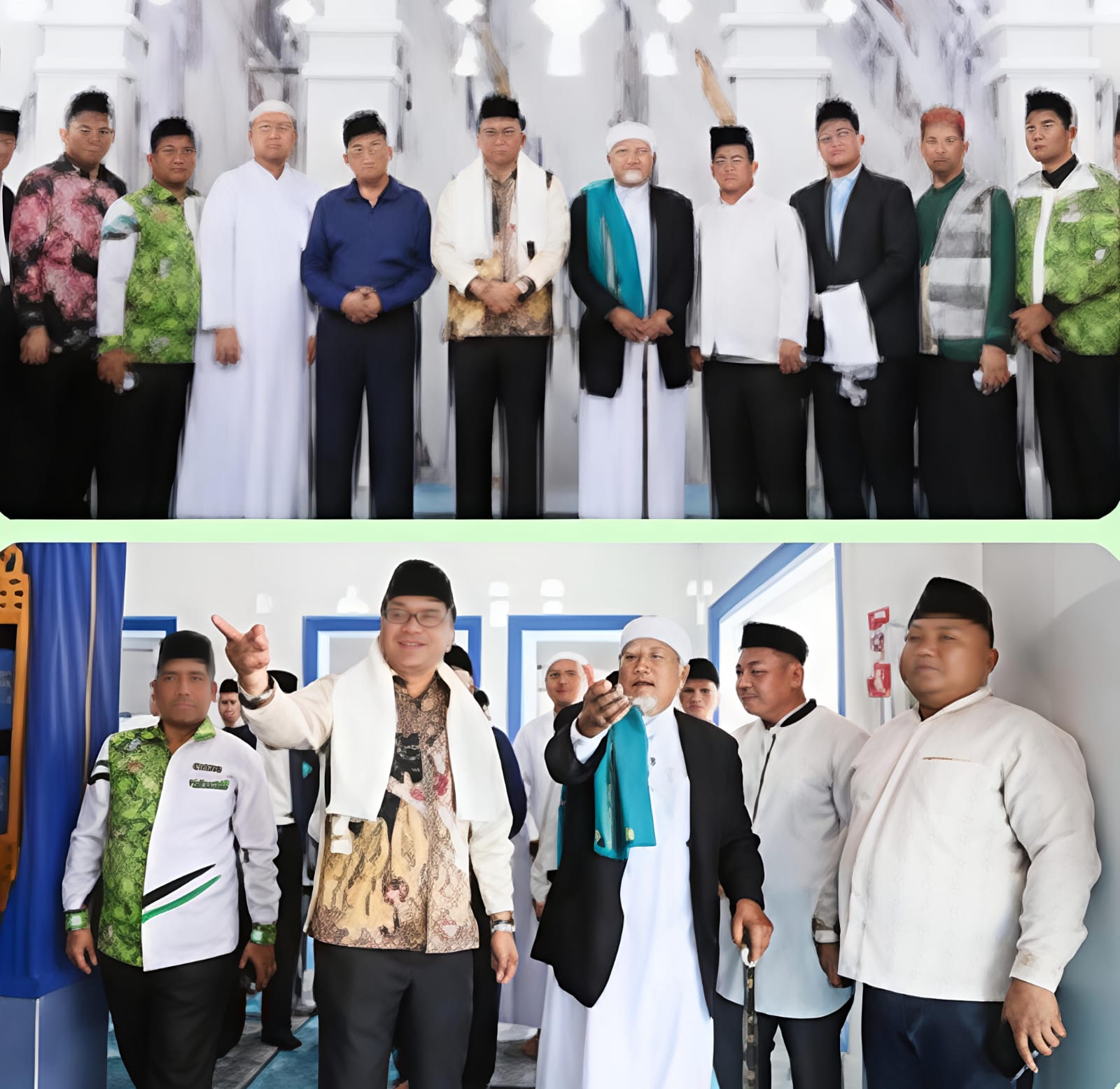 Bupati Deliserdang dr. H. Asri Ludin Tambunan, foto bersama dengan para Ulama serta Pemuka Masyarakat.