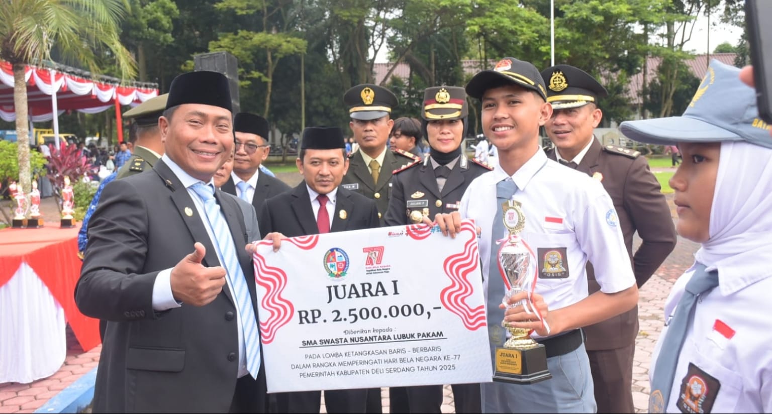 Hari Bela Negara Ke - 77 Tahun 2025, Wakil Bupati Laom Lom Suwondo : Semangat Bela Negara Merupakan Kekuatan Rakyat Menjaga Keutuhan Dan Kemajuan Bangsa - IMG 20251219 WA0101