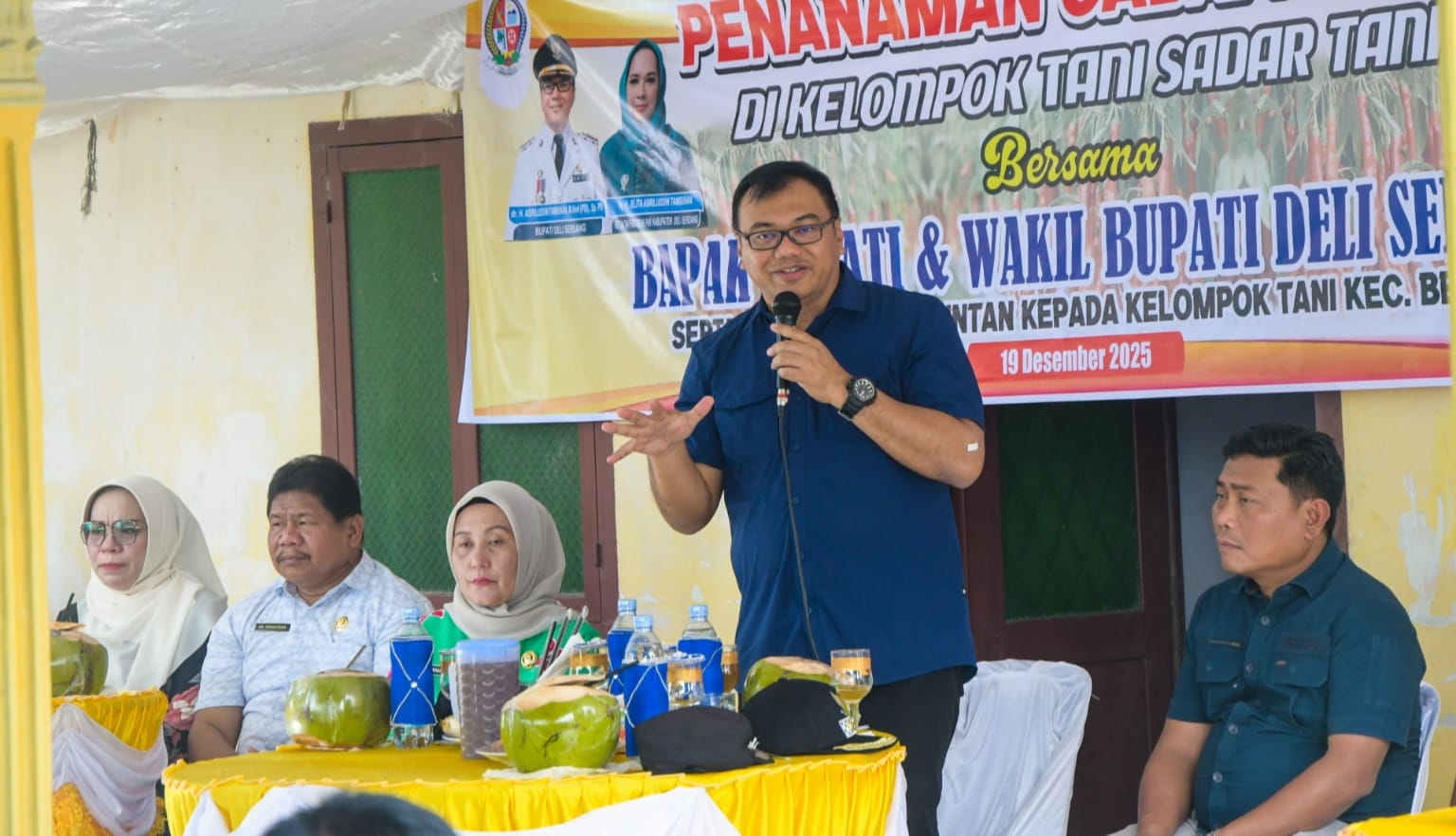 Bupati Deliserdang Perkuat Sektor Pertanian, Asri Ludin Tambunan : bantuan alsintan diharapkan mampu menekan biaya produksi - IMG 20251220 WA0017