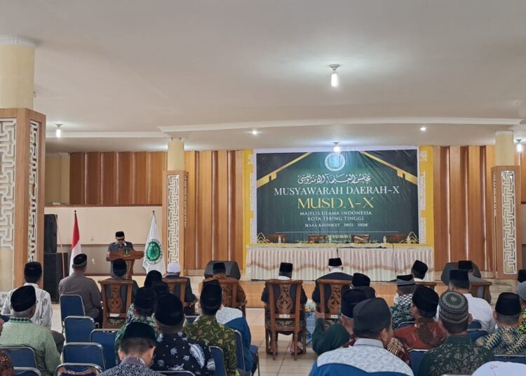 Catatan Dari Musda X MUI Kota Tebingtinggi, Terpilih Ketua H. M. Ghazali Saragih Sekretaris Chairil Anwar Pulungan, Walikota Iman Irdian Tidak Hadir - IMG 20251223 WA0009