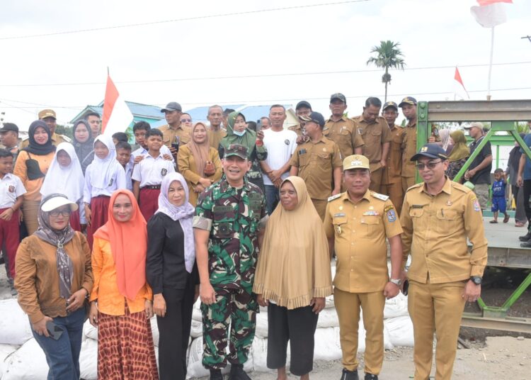 Jembatan Bailey Rampung, Aktivitas Warga 3 Desa di Hamparan Perak Diharapkan Segera Pulih
