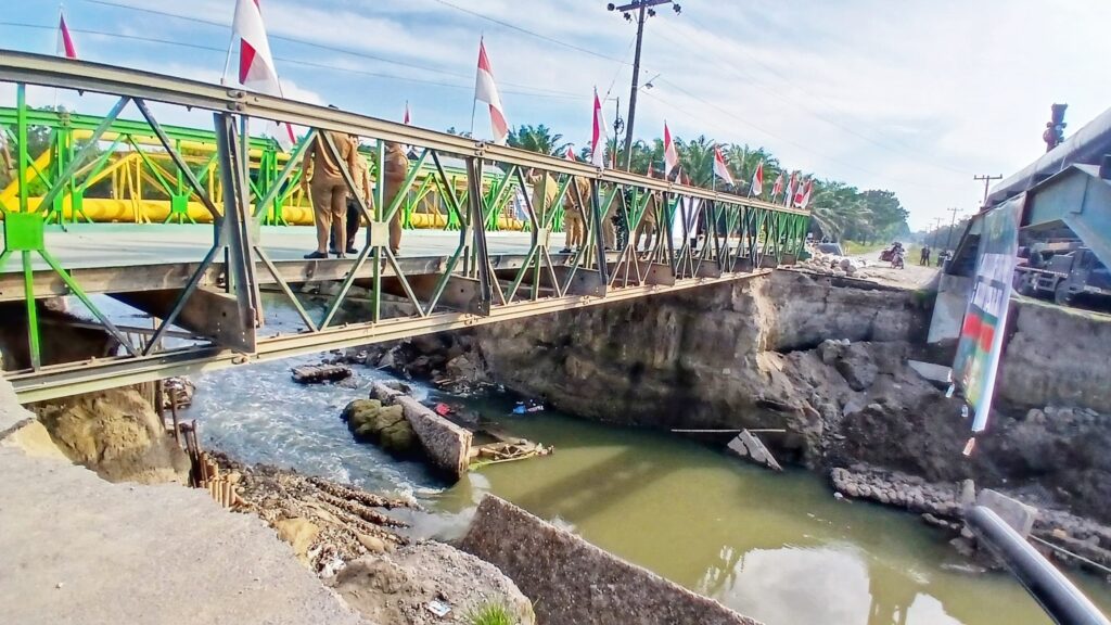 Jembatan Bailey Rampung, Aktivitas Warga 3 Desa di Hamparan Perak Diharapkan Segera Pulih - IMG 20251223 WA0019