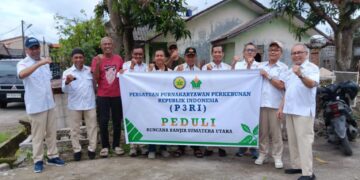 PEDULI PURNAKARYA PTPN, PB P3RI Beri Bantuan Pada Pensiunan Perkebunan Korban Banjir-Longsor Di Aceh Dan Sumut