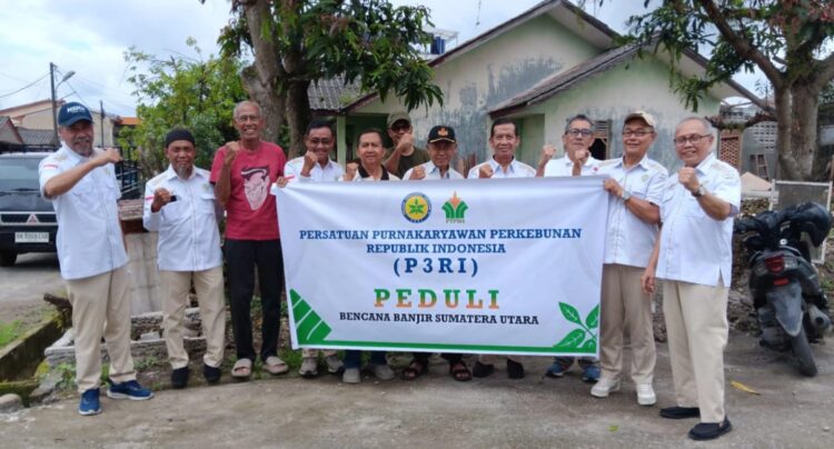 PEDULI PURNAKARYA PTPN, PB P3RI Beri Bantuan Pada Pensiunan Perkebunan Korban Banjir-Longsor Di Aceh Dan Sumut