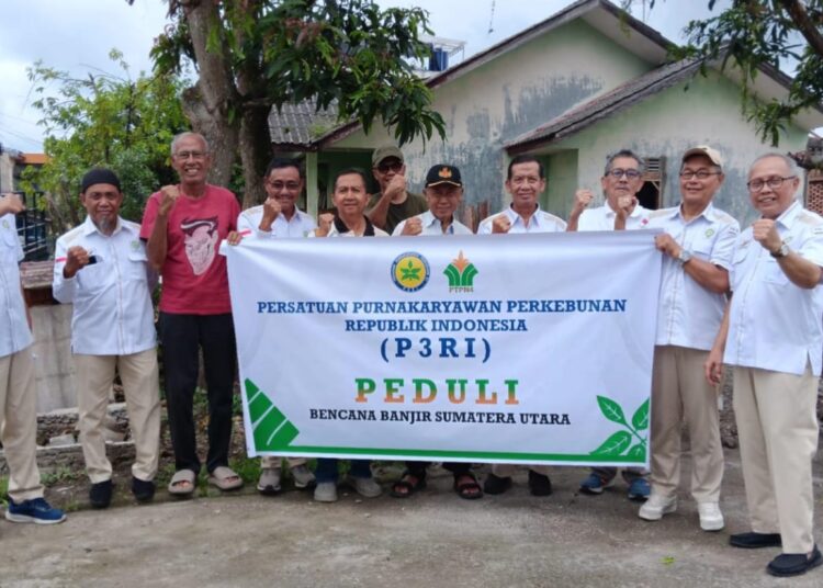 PEDULI PURNAKARYA PTPN, PB P3RI Beri Bantuan Pada Pensiunan Perkebunan Korban Banjir-Longsor Di Aceh Dan Sumut