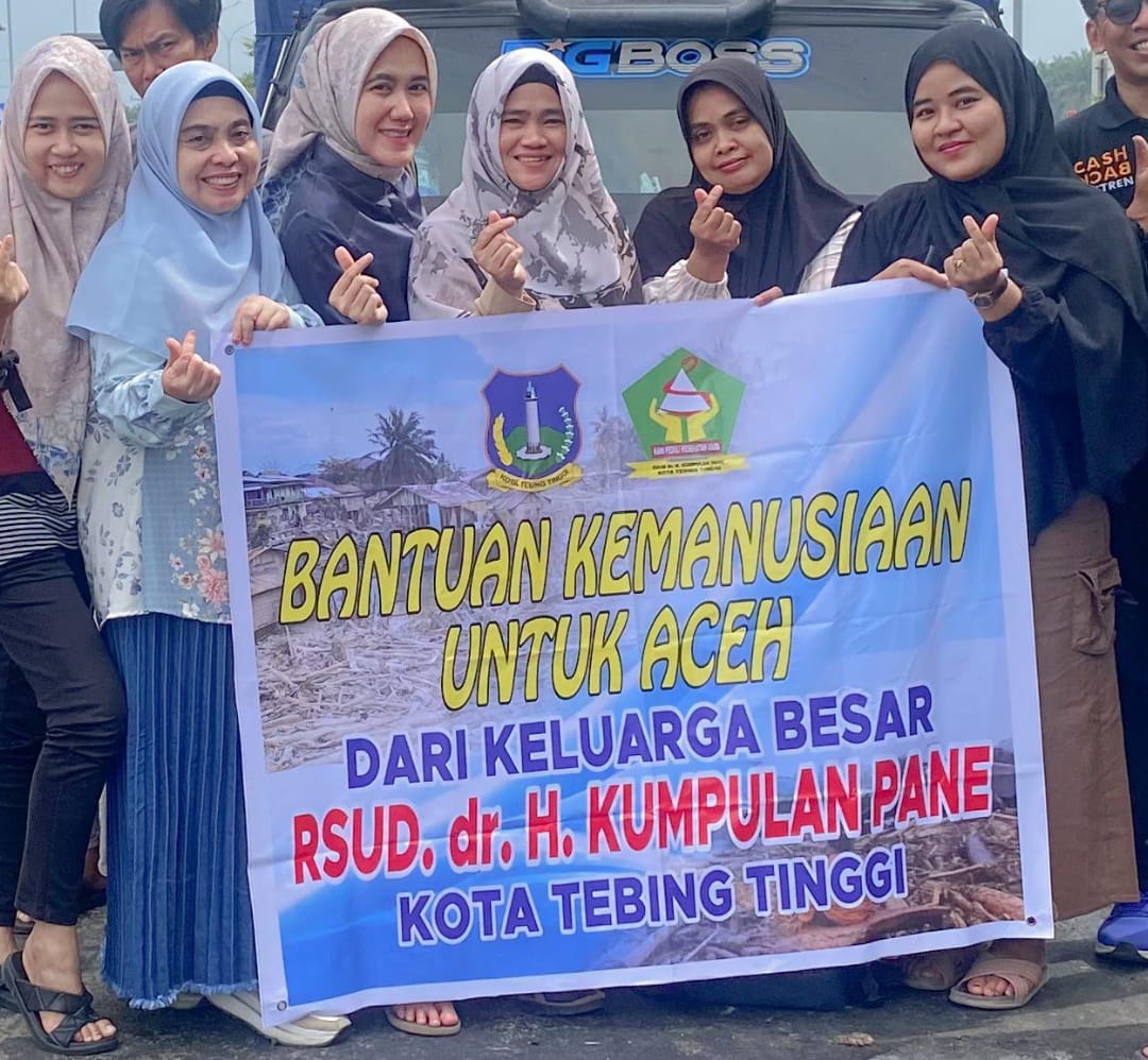 Direktur RSUD Kumpulan Pane Kota Tebingtinggi drg. Lili Marliana Pimpin Penyaluran Bantuan Bencana Aceh Tamiang - IMG 20251228 WA0007