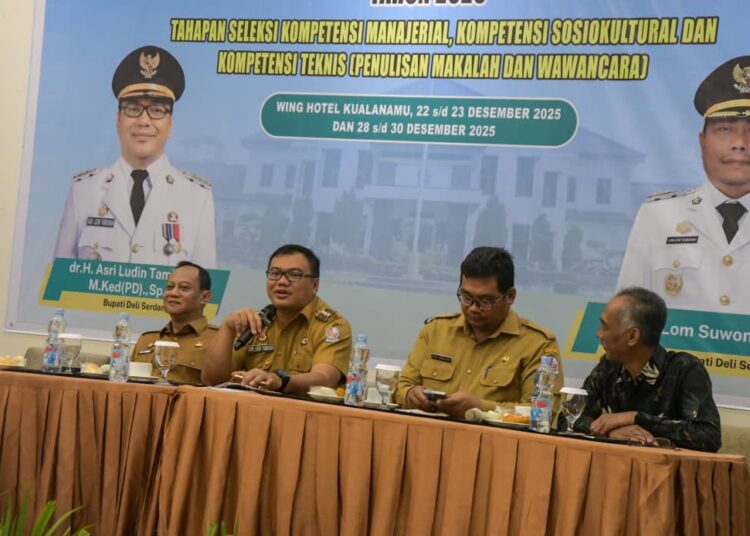 Bupati dr. H. Asri Ludin Tambunan : Lelang Jabatan Kadis Deli Serdang, Tidak Ada Bayar, Tidak Ada Titipan, Dibutuhkan Profesional, Kreatif, Inovatif, Memiliki integritas tinggi Membangun Kabupaten Terbesar Di Sumatra Utara.