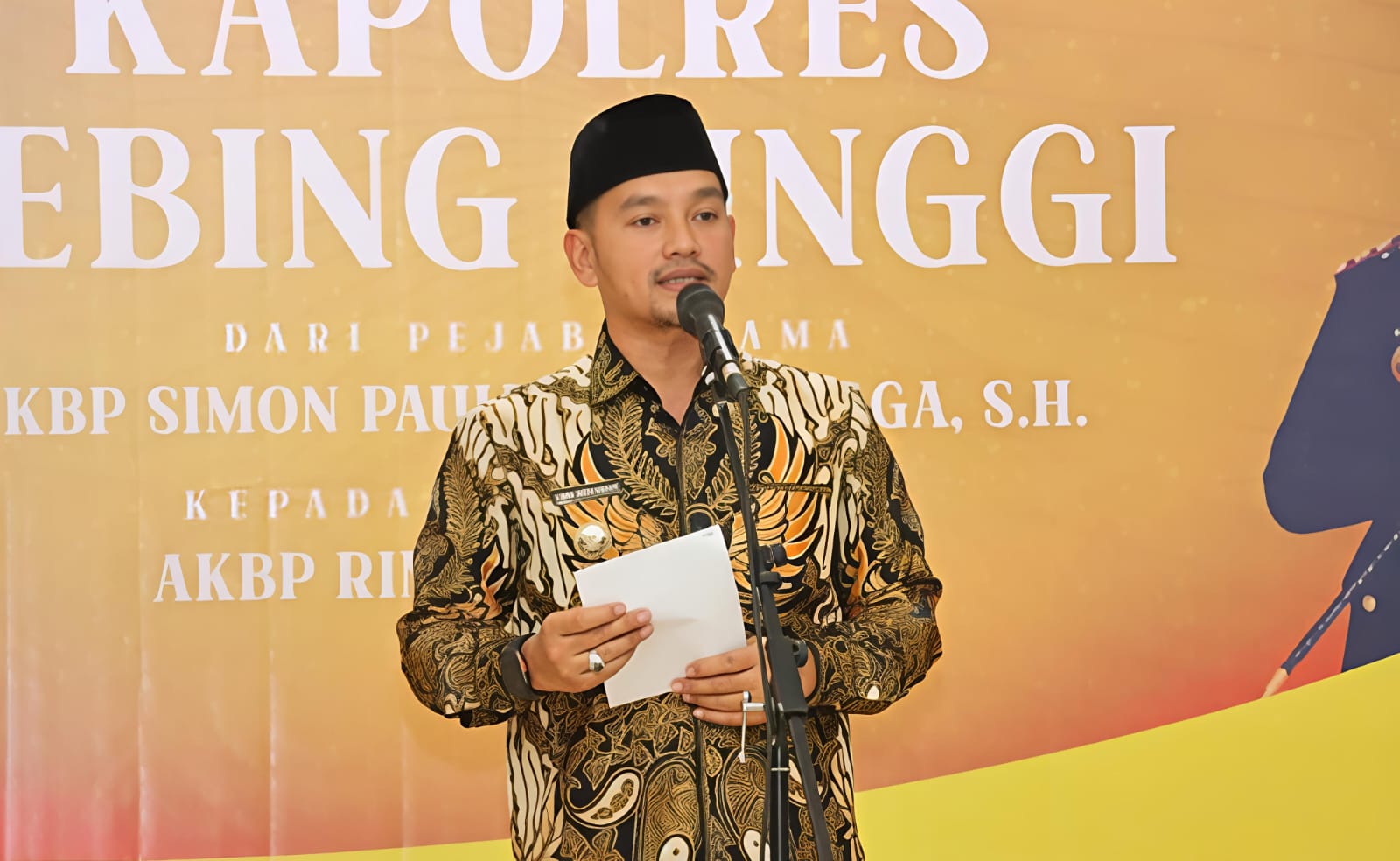 Pisah Sambut Kapolres Tebingtinggi AKBP Simon Paulus Sinulingga Dengan AKBP Rina Frillya, Walikota Sampaikan Apresiasi Dan Optimisme - IMG 20260115 WA0017