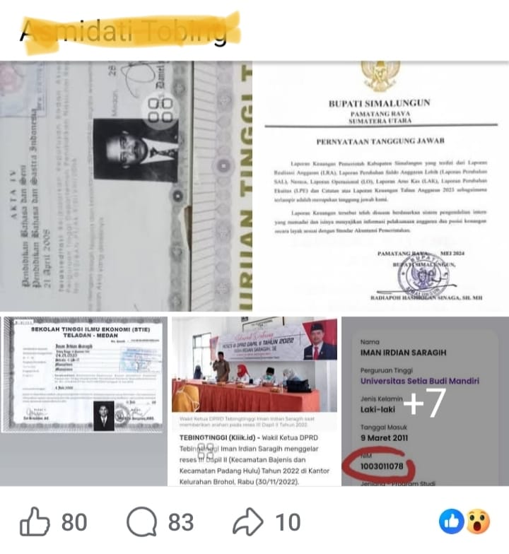 Walikota Tebingtinggi Laporkan Pemilik Akun FB Inisial AT Ke Poldasu, Dugaan Pencemaran Nama Baik Tuduhan Ijazah Palsu - IMG 20260224 WA0006