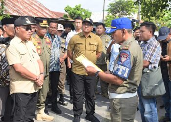 Bupati Deliserdang Bersama Wabup Pimpin Tim Gabungan Tertibkan Tower Tidak Miliki PBG