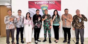 BRI BO Tebing Tinggi Perkuat Sinergi dengan Batalyon Infanteri TP 902 / Sri Paduka Gocah