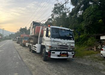 Polda Sumut Amankan Dua Ekskavator Diduga Untuk Aktivitas Pertambangan Emas Ilegal Di Madina