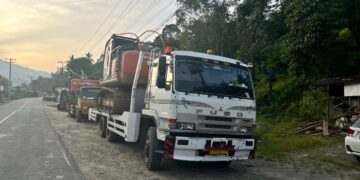 Polda Sumut Amankan Dua Ekskavator Diduga Untuk Aktivitas Pertambangan Emas Ilegal Di Madina