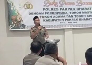 Polres PakPak Bharat Buka Puasa Bersama Forkopimda Tokoh Agama, Adat Dan Tokoh Masyarakat.