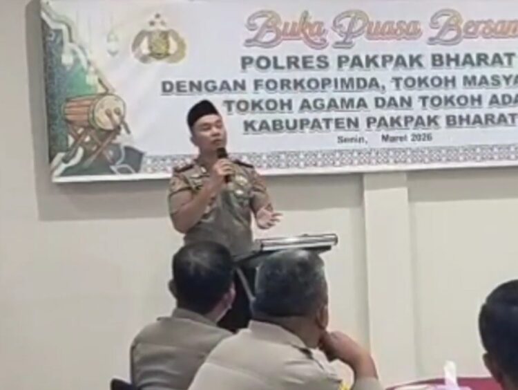Polres PakPak Bharat Buka Puasa Bersama Forkopimda Tokoh Agama, Adat Dan Tokoh Masyarakat.