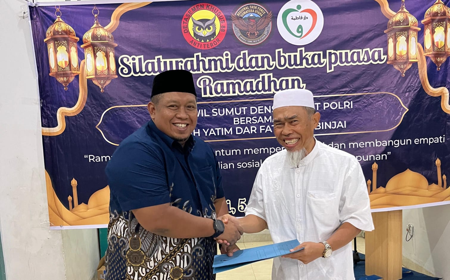 Satgaswil Sumut Densus 88 AT Polri, Gelar Buka Puasa Bersama Anak Yatim Di Rumah Yatim Dar Fathimah - IMG 20260308 WA0001