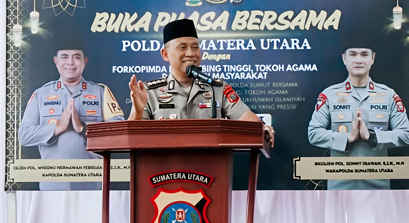 PERERAT SINERGITAS DI BULAN SUCI RAMADHAN, WALIKOTA TEBINGTINGGI HADIRI BUKA PUASA BERSAMA POLDA SUMUT DI MASJID AL HAQ DEBLOT SUNDORO - IMG 20260318 WA0025