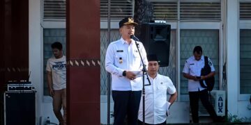 Walikota Pimpin Apel Gabungan ASN Pemko Tebingtinggi, Kehadiran Pasca Lebaran 90 Persen