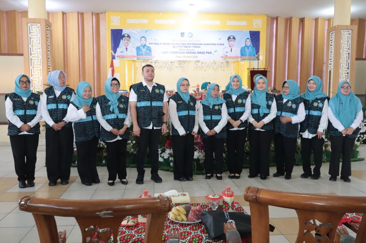 Ketua TP PKK Tebingtinggi Ny. Hj. Susmira Wanti Iman Irdian Sambut Tim Supervisi Penilaian HKG Provsu - IMG 20260411 WA0006