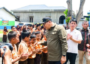 Bupati Deliserdang Lakukan Peletakan Batu Pertama Rehabilitasi Dua SD Di Tanjung Morawa