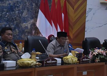 WAKIL BUPATI DELI SERDANG LOM LOM SUWONDO SAMPAIKAN PENJELASAN RANPERDA DI PARIPURNA DPRD