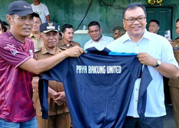 Tonton Laga Lawan Timor Leste U19, Bupati Deli Serdang Motivasi Paya Bakung United Jelang Liga 4