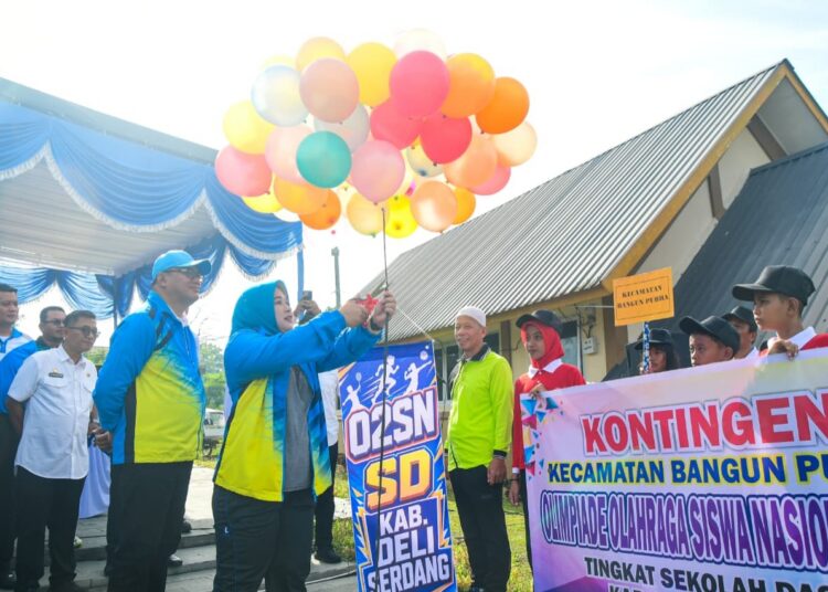 BUKA OLIMPIADE OSN TINGKAT SD DELI SERDANG, Bupati Asri Ludin : Ajang Ini Menjadi Wadah Pencarian Sekaligus Pembinaan Talenta Sejak Usia Dini