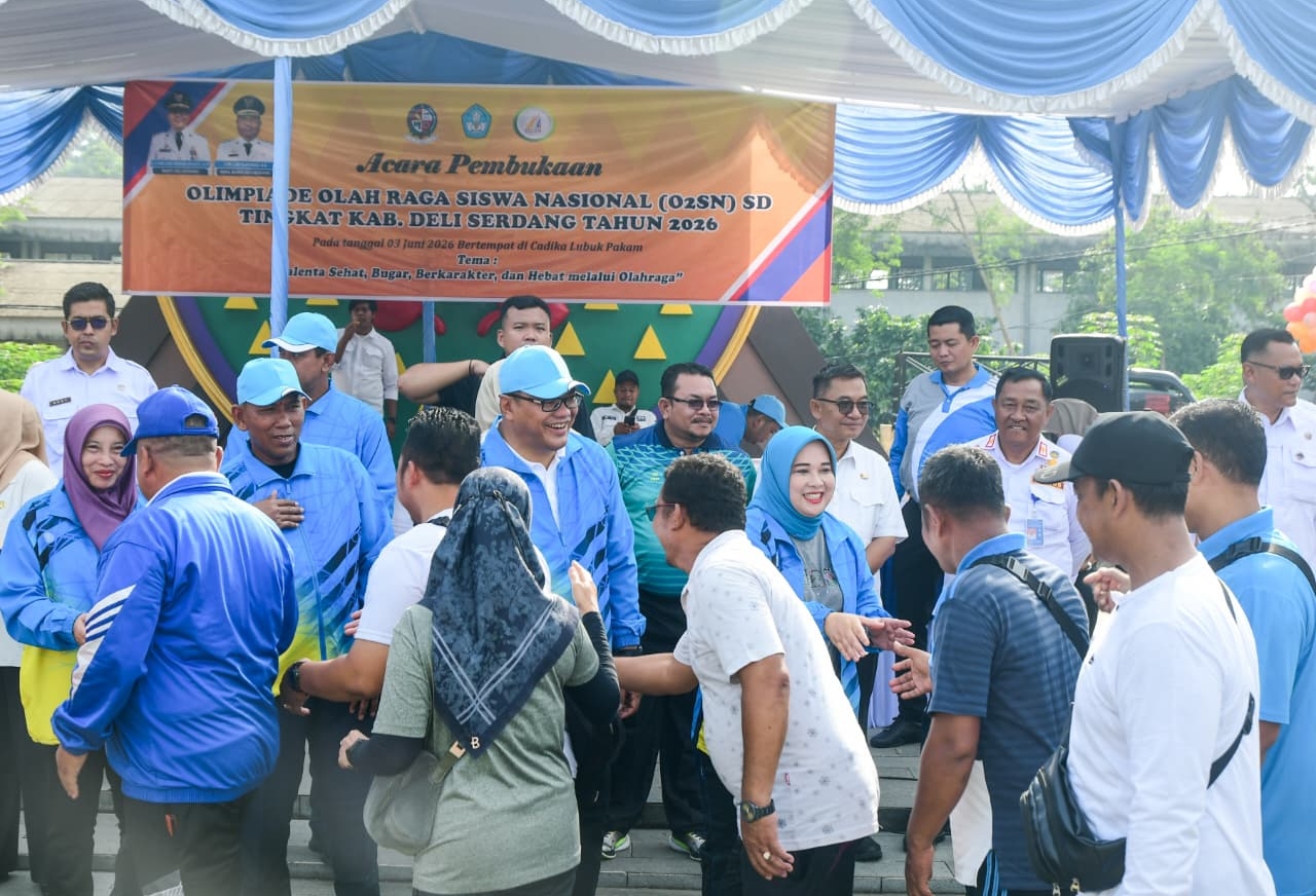 BUKA OLIMPIADE OSN TINGKAT SD DELI SERDANG, Bupati Asri Ludin : Ajang Ini Menjadi Wadah Pencarian Sekaligus Pembinaan Talenta Sejak Usia Dini - IMG 20260604 WA0009