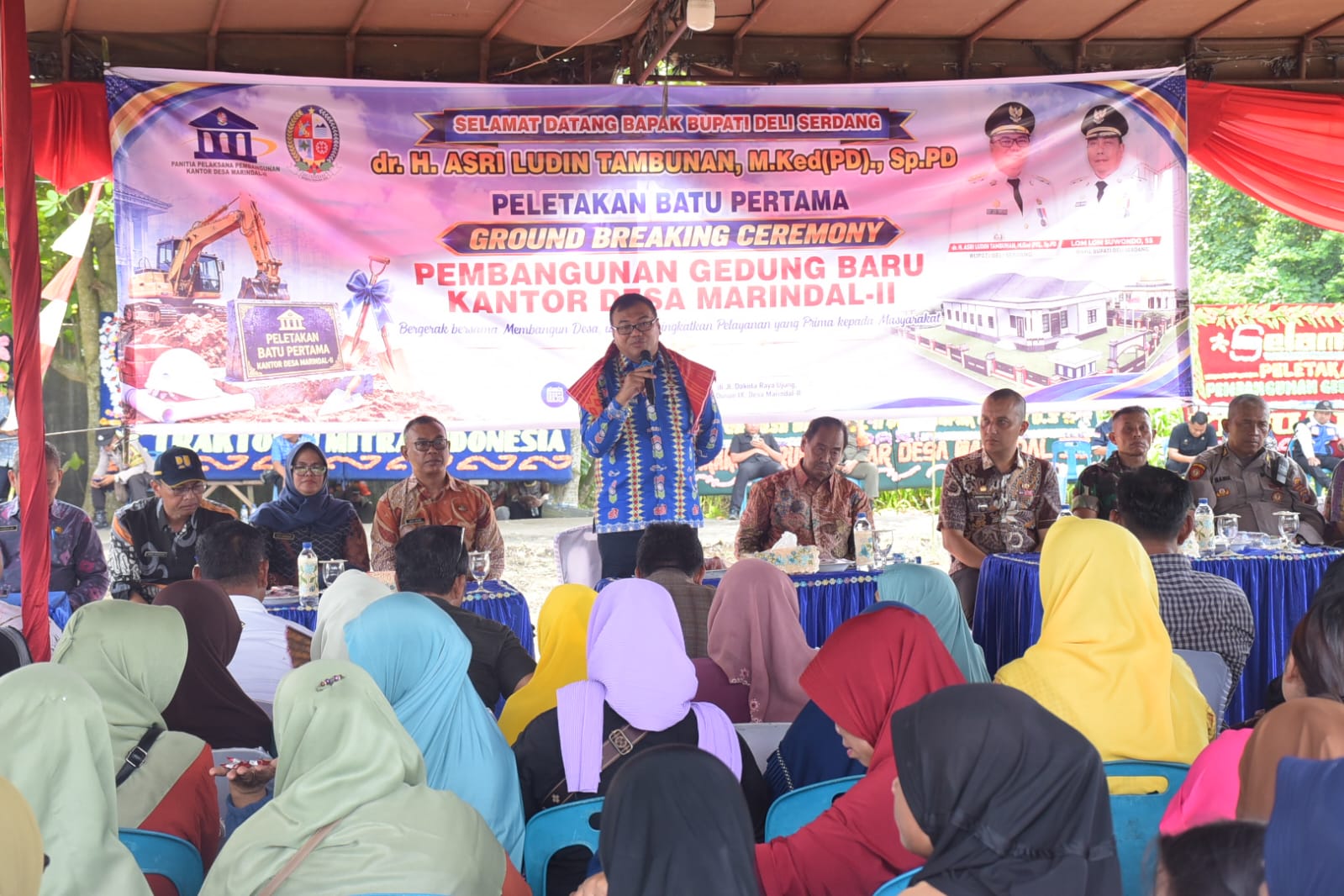 Bupati Deli Serdang Asri Ludin Tambunan Apresiasi Pembangunan Kantor Desa Marindal II, Berbasis Swadaya Masyarakat - IMG 20260604 WA0034
