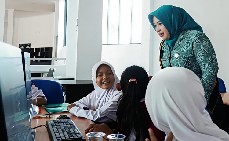 Les Bahasa Inggris dan Komputer Gratis Resmi Dibuka Di Perpustakaan Deli Serdang