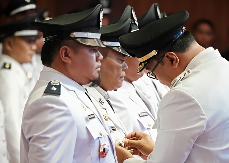 76 Kepala Desa Terpilih Hasil Pilkades Serentak Tahun 2026 Dilantik Bupati Deli Serdang dr. H. Asri Ludin Tambunan 