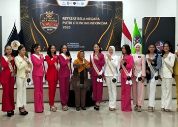 PEMBEKALAN WAWASAN KEBANGSAAN DAN BELA NEGARA UNTUK 20 FINALIS PUTERI OTONOMI INDONESIA 