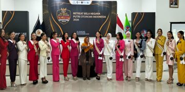 PEMBEKALAN WAWASAN KEBANGSAAN DAN BELA NEGARA UNTUK 20 FINALIS PUTERI OTONOMI INDONESIA 