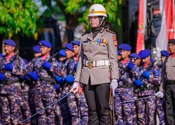 AKBP Rise Sandiyantanti, Sang Komandan Upacara HUT Bhayangkara Ke-80 Sulawesi Selatan 