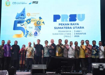 PEKAN RAYA SUMATERA UTARA KE-50 RESMI DIBUKA WAGUBSU