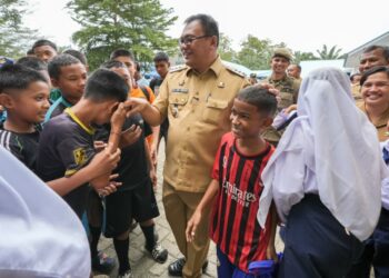 BUPATI DELI SERDANG KUNJUNGI UPT SPF SMP NEGERI 5 TANJUNG MORAWA 