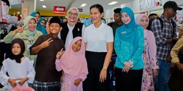 KETUA TP PKK TEBING TINGGI SAMBUT KAHIYANG AYU PADA PERINGATAN HAN 2026, 200 ANAK YATIM TERIMA SANTUNAN
