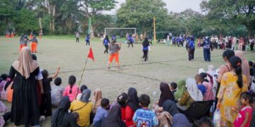 FESTIVAL BOLA KASTI ANTAR IBU-IBU DI PAGAR MERBAU DELI SERDANG
