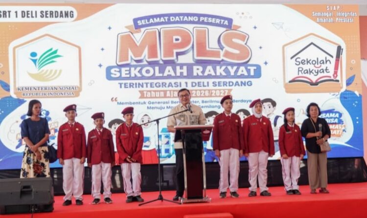 Bupati Deli Serdang Buka Masa Pengenalan Lingkungan Sekolah TA 2026/2027 SRT1 Tandem Hilir