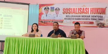 Kelurahan Mekar Sentosa Kecamatan Rambutan Kota Tebingtinggi Selenggarakan Sosialisasi Hukum