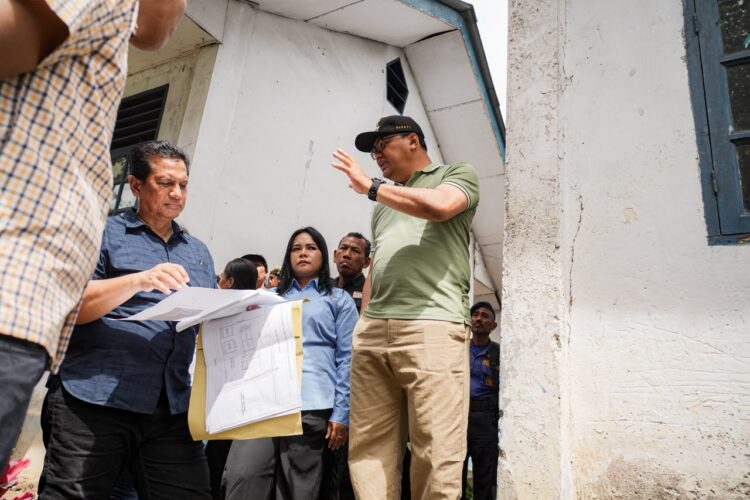 Bupati Deli Serdang Tinjau Lokasi Pembangunan Kantor Damkar Dan BPBD Sibolangit 