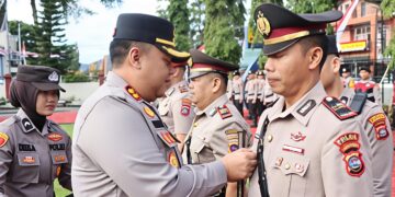 Kapolres Pasaman AKBP Adirawa Permana Anggawisastra Tegaskan Penyegaran Organisasi, Iptu Antoni Hasibuan Dipercaya Pimpin Polsek Bonjol