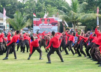 Apel Paskibraka Dan Pasukan Pengibar Bendera Kecamatan Se-Kabupaten Deli Serdang Tahun 2026 Di Taman Cadika Pramuka