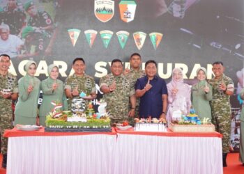 Wabup Lom Lom Suwondo Hadiri Syukuran Dan Doa HUT Ke-1 Brigif TP-36/HM
