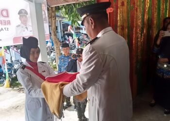 Detik-Detik Proklamasi HUT Ke-81 RI Di Kecamatan Dua Koto Berlangsung Khidmat Dan Semarak