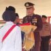 Ipda Rido M. Simamora Pimpin Upacara Penurunan Bendera HUT Ke-81 RI Di Kecamatan Dua Koto Pasaman
